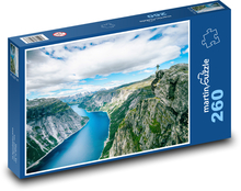 Norsko - řeka Puzzle 260 dílků - 41 x 28,7 cm