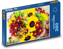Kytice - kvety Puzzle 260 dielikov - 41 x 28,7 cm 