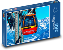 Hory - kabinová lanovka Puzzle 260 dílků - 41 x 28,7 cm