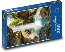 Vodopád ve skále Puzzle 260 dílků - 41 x 28,7 cm