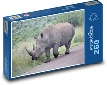 Nosorożec biały Puzzle 260 elementów - 41x28,7 cm