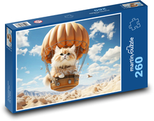 Cat in a flying balloon Puzzle 260 pieces - 41 x 28.7 cm 
