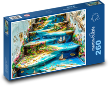 Malen auf der Treppe Puzzle 260 Teile - 41 x28,7 cm