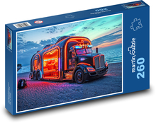 Auto na pláži Puzzle 260 dílků - 41 x 28,7 cm