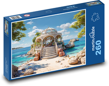 Altana na plaży Puzzle 260 elementów - 41x28,7 cm