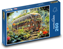 Dvojpodlažný autobus Puzzle 260 dielikov - 41 x 28,7 cm 