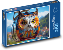 Sowa - kolejka linowa Puzzle 260 elementów - 41x28,7 cm