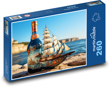 Fľaša - plachetnica Puzzle 260 dielikov - 41 x 28,7 cm 