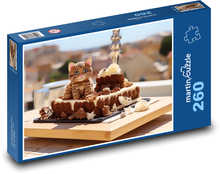 Čokoládový koláč - mačka Puzzle 260 dielikov - 41 x 28,7 cm 