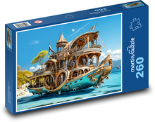 Boat - beach, sea Puzzle 260 pieces - 41 x 28.7 cm