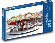 Kolotoč zábavného parku Puzzle 260 dielikov - 41 x 28,7 cm 