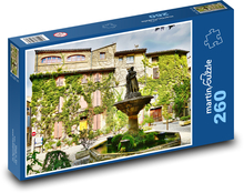 Brunnen - Gebäude Puzzle 260 Teile - 41 x28,7 cm