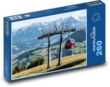 Seilbahn - Alpen Puzzle 260 Teile - 41 x28,7 cm