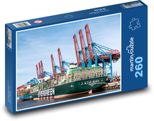 Port - Kontenery Puzzle 260 elementów - 41x28,7 cm