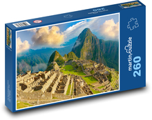 Hory - západ slnka, Machu picchu Puzzle 260 dielikov - 41 x 28,7 cm 
