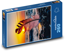Perie - večer, pláž Puzzle 260 dielikov - 41 x 28,7 cm