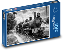 Železnica - parná lokomotíva Puzzle 260 dielikov - 41 x 28,7 cm 
