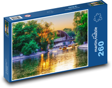 Západ slunce v parku Puzzle 260 - 41x28,7 cm