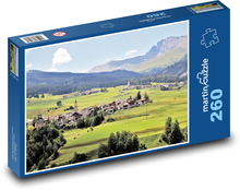 Vesnice - Alpy Puzzle 260 dílků - 41 x 28,7 cm
