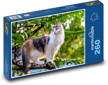 Zwierzę domowe - kot na drzewie Puzzle 260 elementów - 41x28,7 cm