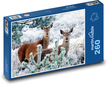 Jeleň - zvieratá Puzzle 260 dielikov - 41 x 28,7 cm 