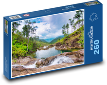 Vodopády - Peřeje  Puzzle 260 dílků - 41 x 28,7 cm