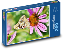 Butterfly on a flower Puzzle 260 pieces - 41 x 28.7 cm