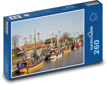 Port - statki Puzzle 260 elementów - 41x28,7 cm