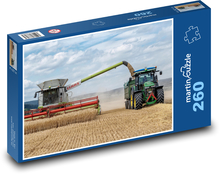 Kombajn a traktor - zber Puzzle 260 dielikov - 41 x 28,7 cm 