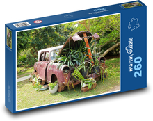 Auto - Pflanzgefäß Puzzle 260 Teile - 41 x28,7 cm