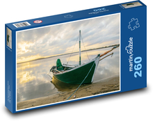 Rybársky čln - jazero Puzzle 260 dielikov - 41 x 28,7 cm