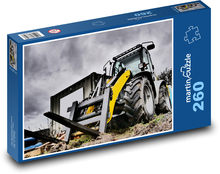 Stavebná technológia - čelný nakladač Puzzle 260 dielikov - 41 x 28,7 cm 