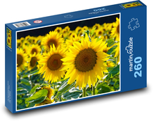 Kwiaty żółte - słoneczniki Puzzle 260 elementów - 41x28,7 cm