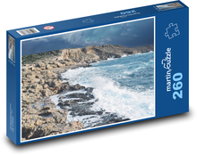 Skalnaté pobrežie - oceán Puzzle 260 dielikov - 41 x 28,7 cm 