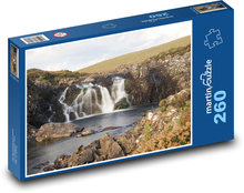 Wodospady w Nowej Zelandii Puzzle 260 elementów - 41x28,7 cm