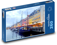 Romantický podvečer v Dánské Kodani Puzzle 260 dílků - 41 x 28,7 cm