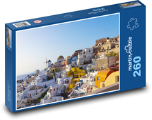 Pohľad na grécke Santorini Puzzle 260 dielikov - 41 x 28,7 cm 