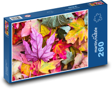 Farebné javorové listy Puzzle 260 dielikov - 41 x 28,7 cm 