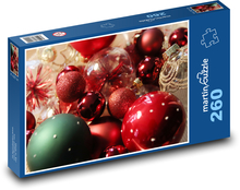 Vianočné gule Puzzle 260 dielikov - 41 x 28,7 cm