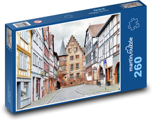 Roubené domy v Büdingene Puzzle 260 dielikov - 41 x 28,7 cm 