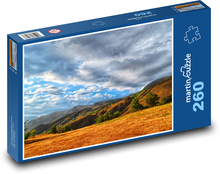 Horská krajina pod dramatickou oblohou Puzzle 260 dielikov - 41 x 28,7 cm 