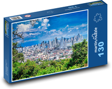 Wieżowce w mieście Puzzle 130 elementów - 28,7x20 cm