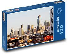 Skyscrapers - architecture, high buildings Puzzle 130 pieces - 28.7 x 20 cm 