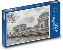 Gebäude - Brücke, Fluss Puzzle 130 Teile - 28,7x20 cm