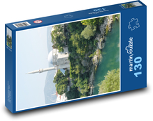 Mostar - Bosnien und Herzegowina, Moschee Puzzle 130 Teile - 28,7x20 cm