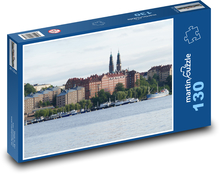 Stockholm - Schweden, Stadt Puzzle 130 Teile - 28,7x20 cm