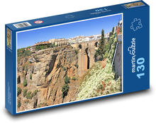 Mesto - skaly, domy Puzzle 130 dielikov - 28,7 x 20 cm 