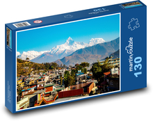 Pokhara - miasto w Nepalu Puzzle 130 elementów - 28,7x20 cm
