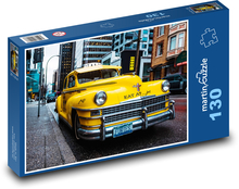 Yellow Street Taxi in Canada Puzzle 130 pieces - 28.7 x 20 cm 
