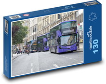 Autobusy ve městě Puzzle 130 dílků - 28,7 x 20 cm